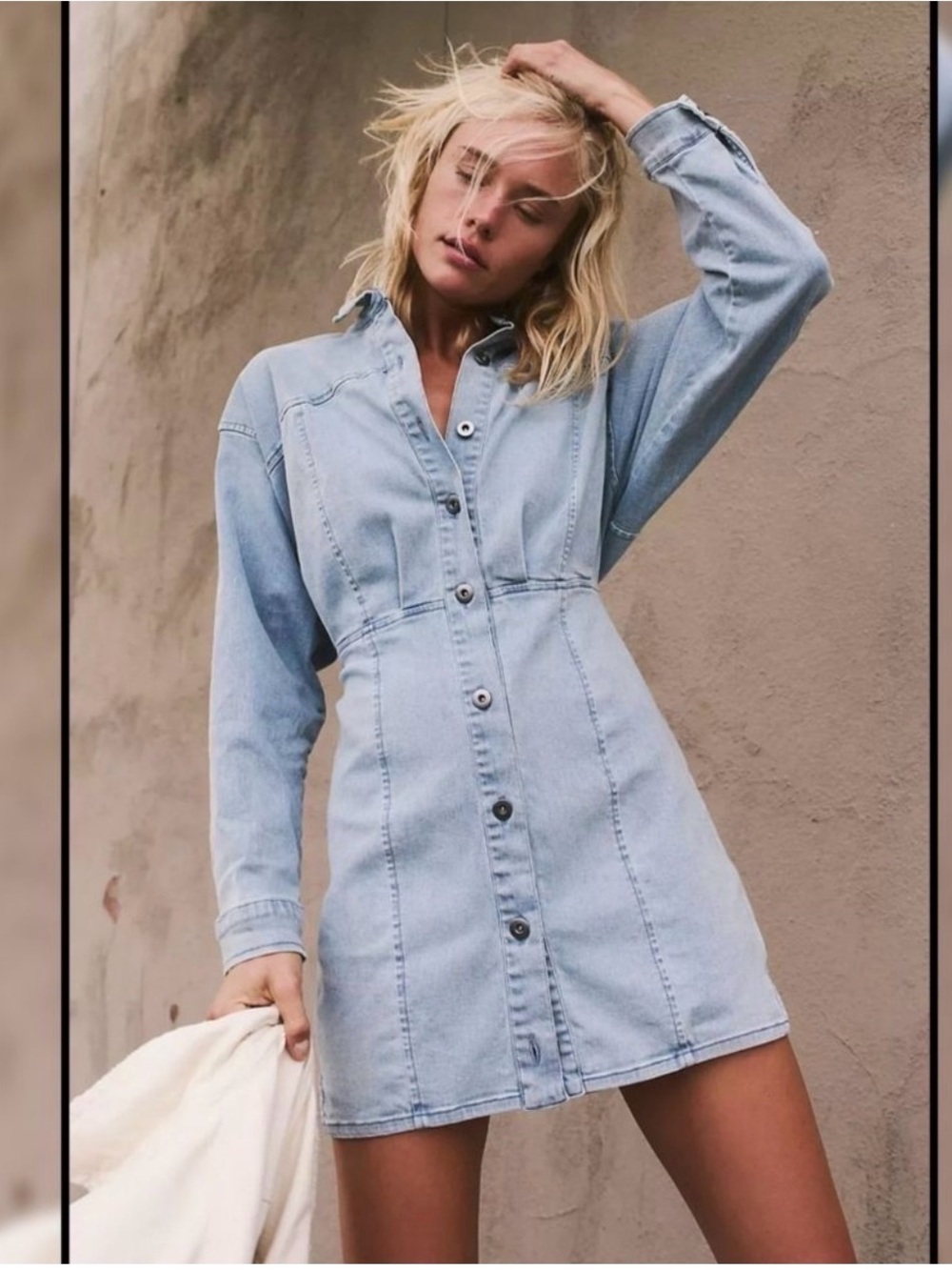 Free People Amber denim dress